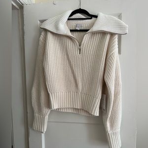 Athleta Alder Sweater NWT Size L White/Ivory